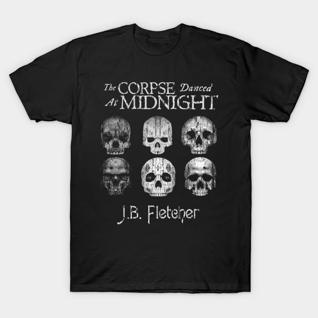 The Corpse Danced at Midnight book cover, distressed T-Shirt by MonkeyKing